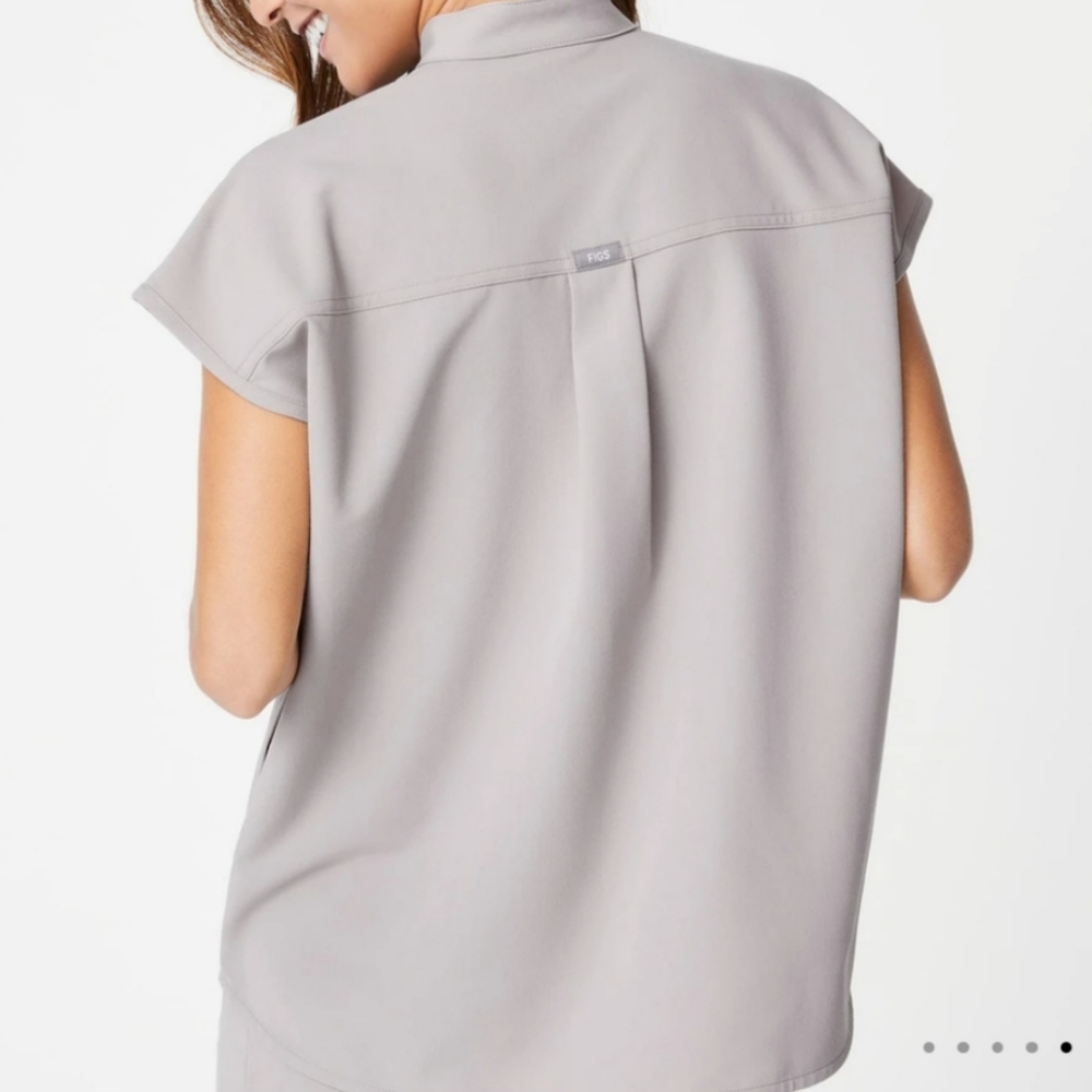 Figs Slate Rafaela Scrub Top - Picture 2 of 6